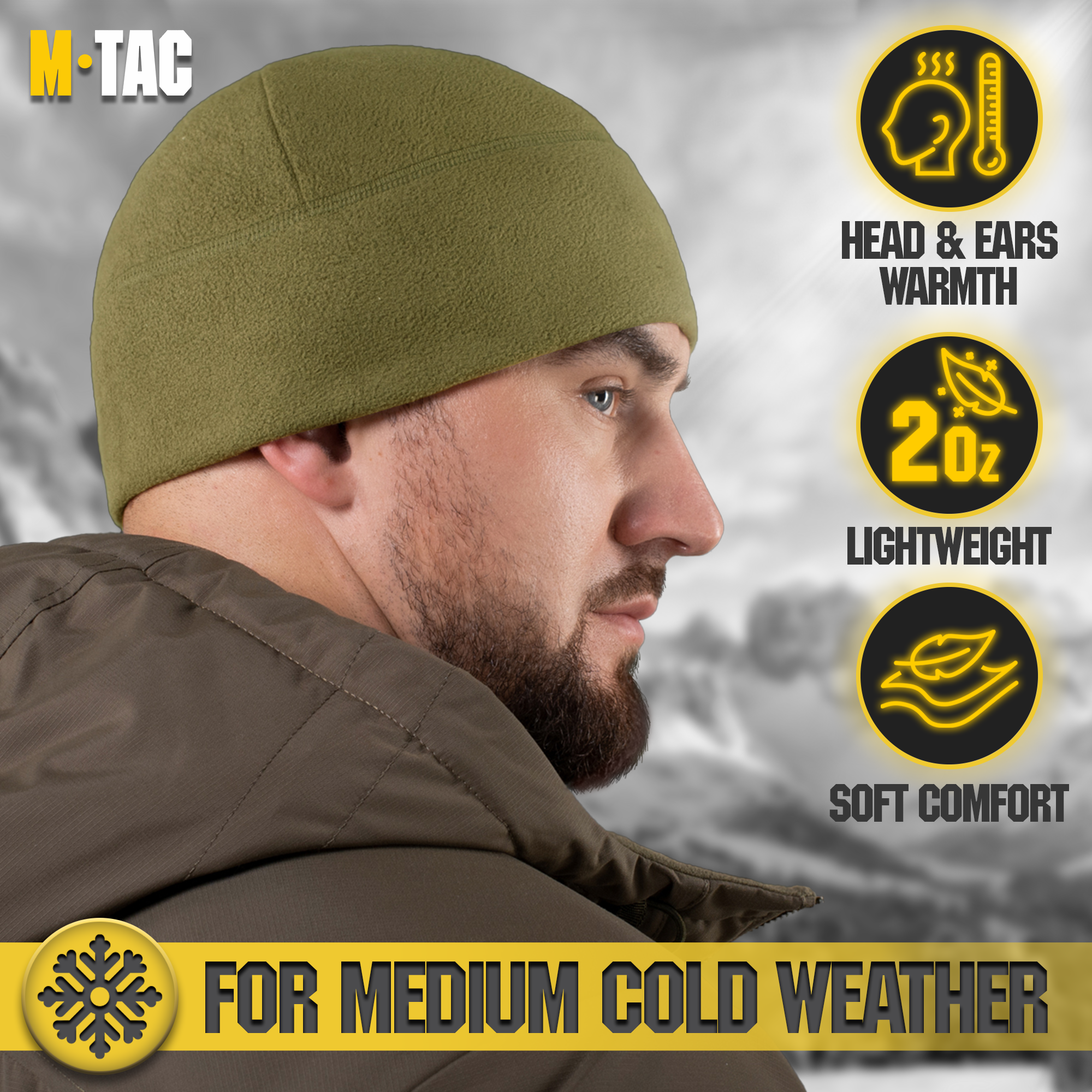 M-Tac Elite Fleece Watch Cap (250 g/m2)