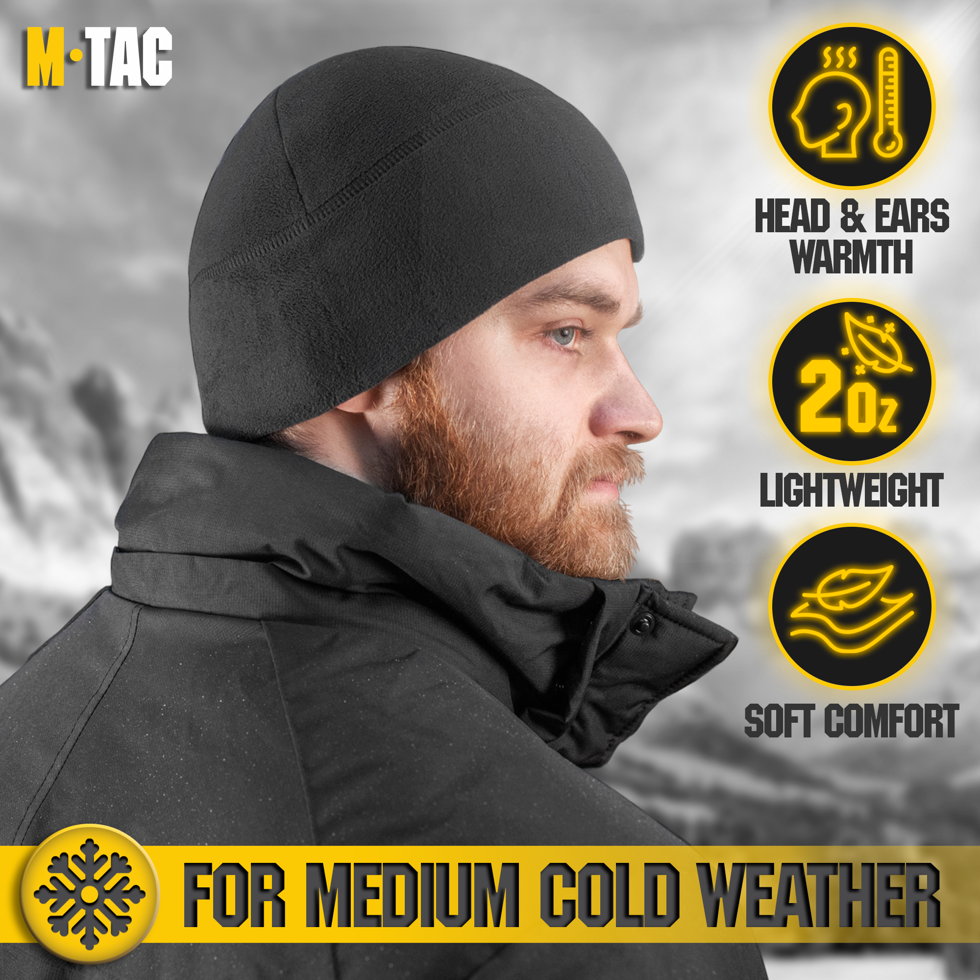 M-Tac Fleece Watch Cap Light Polartec