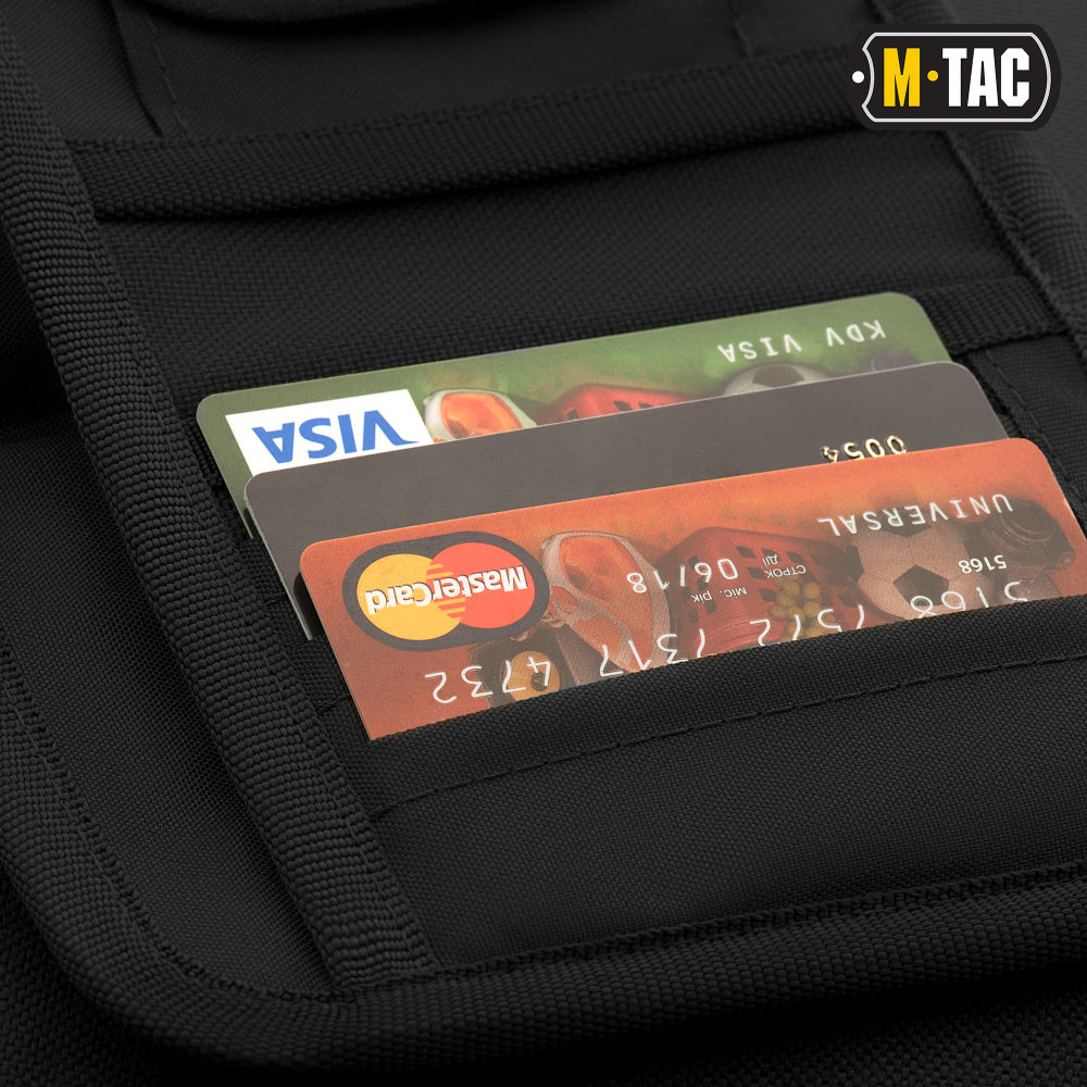 M-Tac wallet with patch panel Elite Large Black