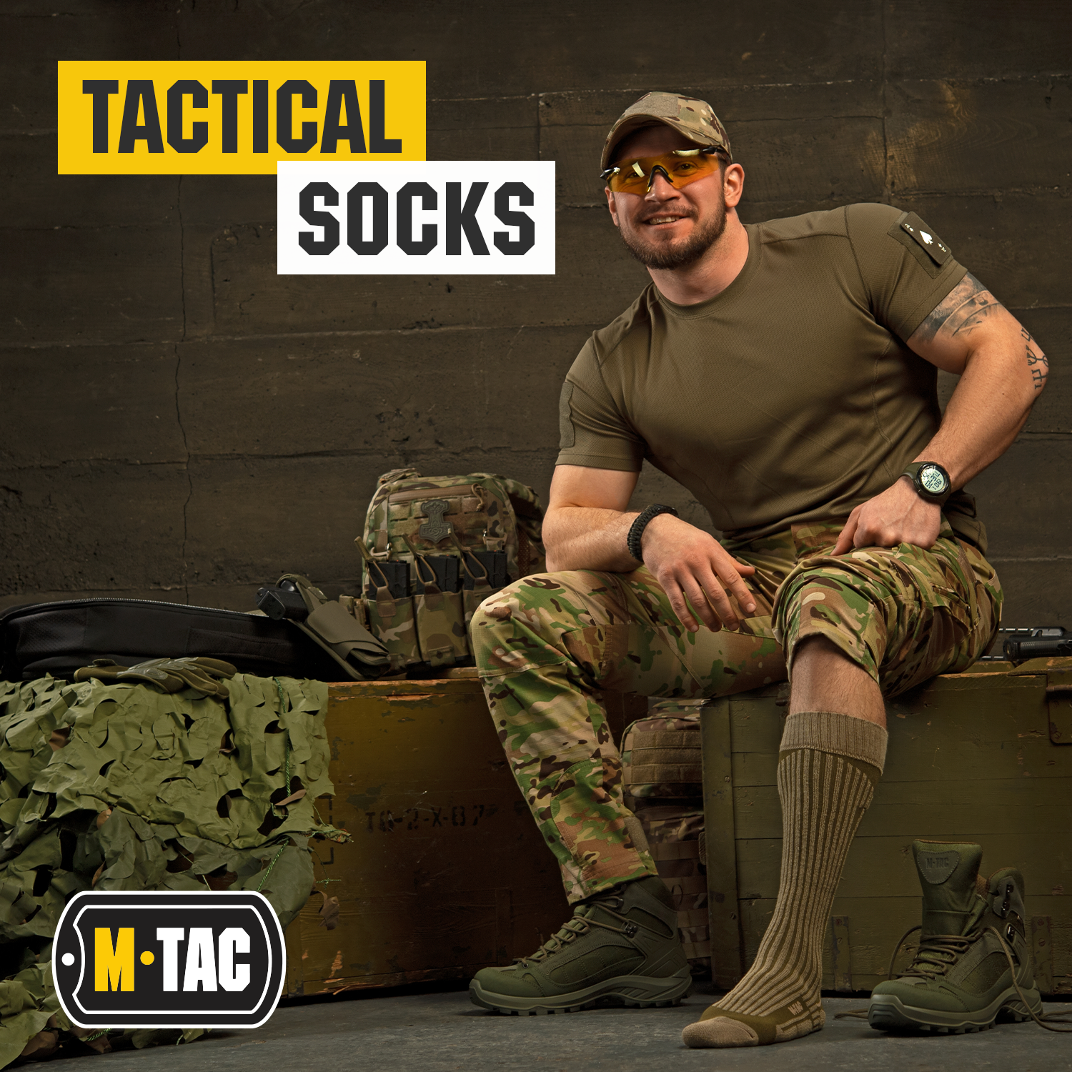 M-Tac Military Mid Calf Socks (Set of 2)