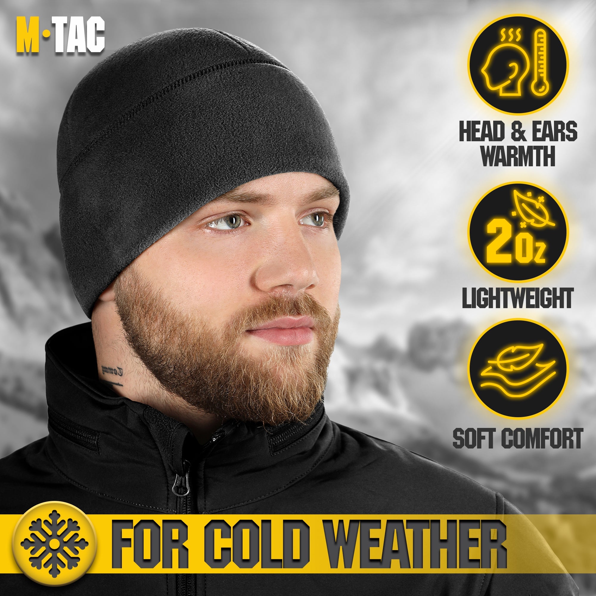 M-Tac Watch Cap Fleece with Slimtex (270g/m2)