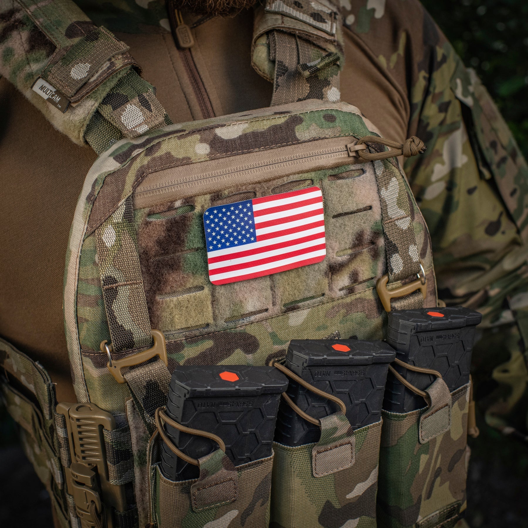 M-Tac patch U.S. Flag (3x2inches) Full Color/GID
