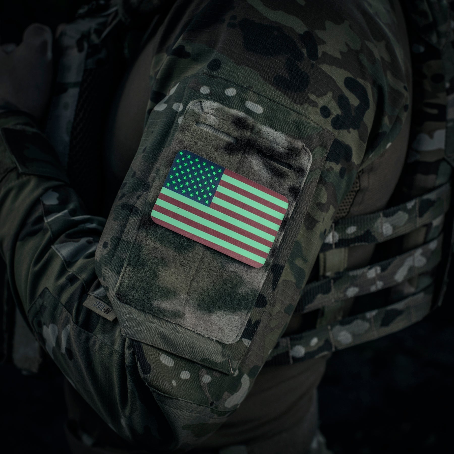 M-Tac patch U.S. Flag (3x2inches) Full Color/GID