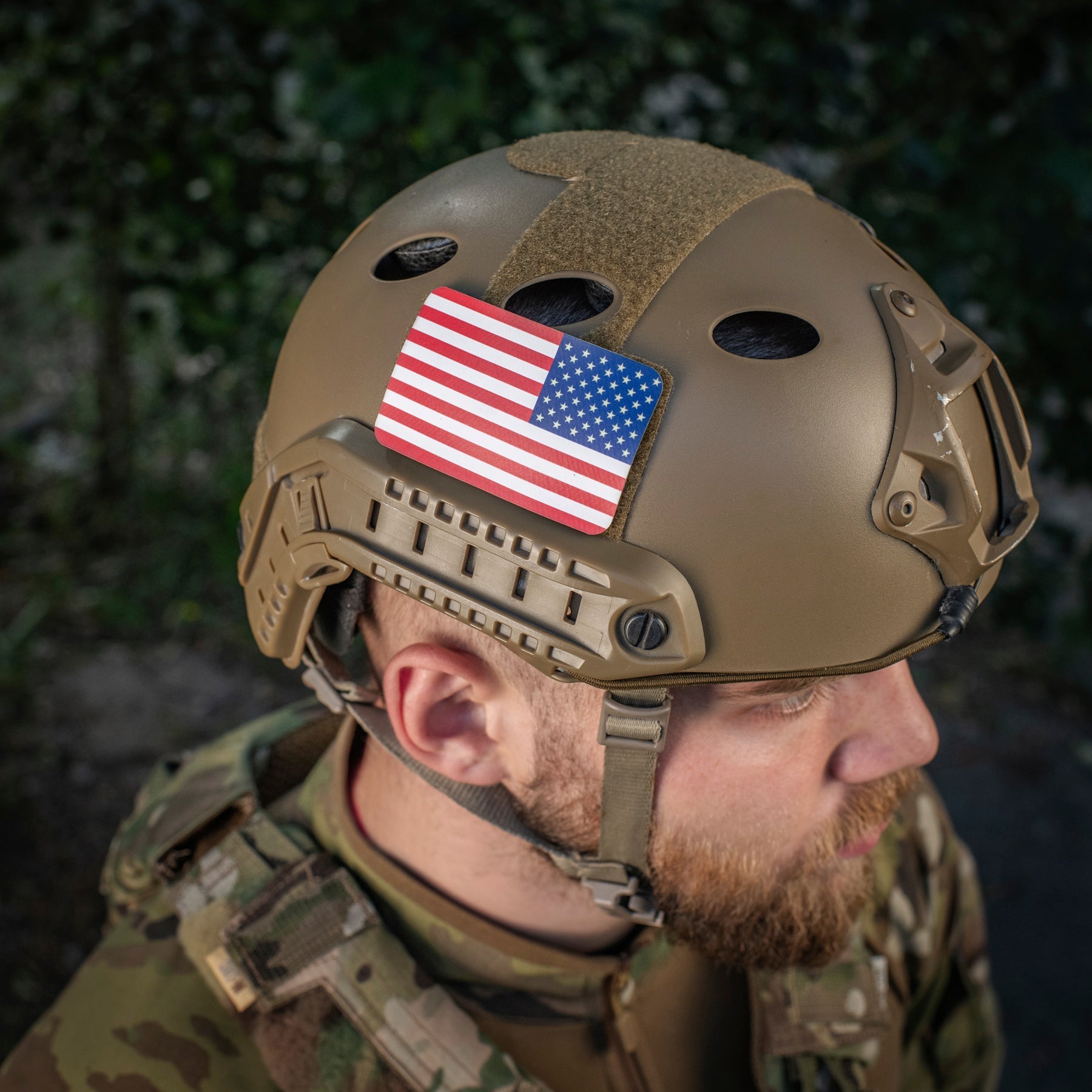 M-Tac patch U.S. Flag Reverse (3x2inches) Full Color/GID
