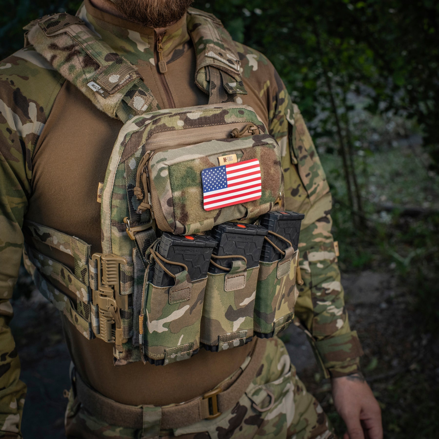 M-Tac patch U.S. Flag (3x2inches) Full Color/GID