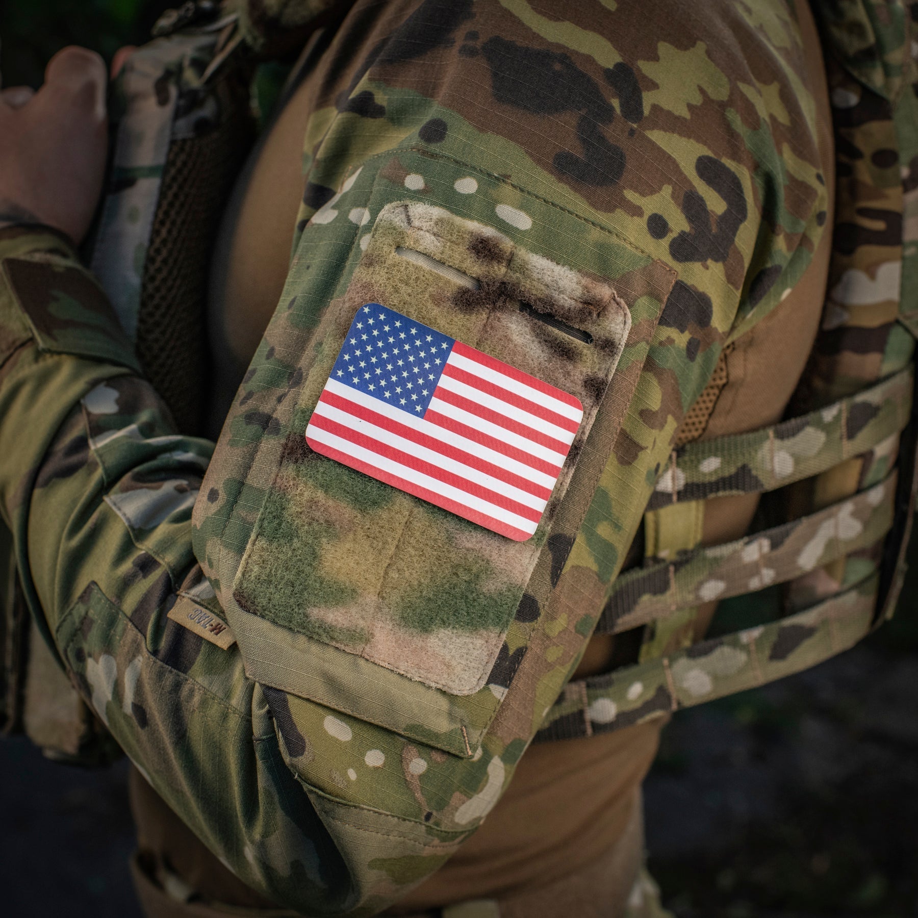 M-Tac patch U.S. Flag (3x2inches) Full Color/GID